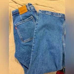 Levi’s straight ribcage Utility jeans